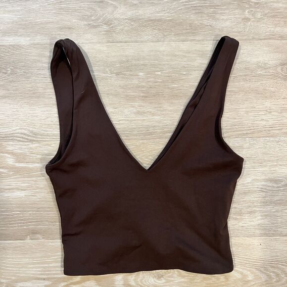 Babaton V Neck Active Bra Top-Size M - Picture 1 of 6